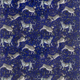 CLARKE AND CLARKE - PROTEA VELVET- BLUE - Fabric by the Yard