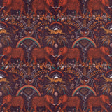 CLARKE AND CLARKE - ZAMBEZI VELVET- WINE - Fabric by the Yard
