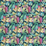 CLARKE AND CLARKE - RAINFOREST- MULT VELVETI - Fabric by the Yard