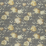 CLARKE AND CLARKE - CAMILE- CHARTREUSE/CHARCOAL - Fabric by the Yard