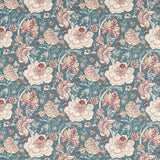 CLARKE AND CLARKE - LUCIENNE- TEAL - Fabric by the Yard
