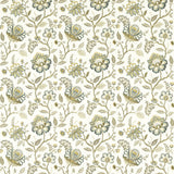 CLARKE AND CLARKE - ADELINE- TEAL - Fabric by the Yard