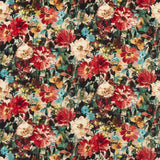 CLARKE AND CLARKE - TAHITI- ROUGE VELVET - Fabric by the Yard