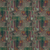 CLARKE AND CLARKE - HILLCREST VELVET- FOREST/RASPBERRY - Fabric by the Yard