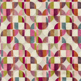 CLARKE AND CLARKE - DELAUNAY- MAGENTA PEACOCK - Fabric by the Yard