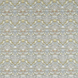 CLARKE AND CLARKE - STRAWBERRY THIEF EMBROIDERY- SLATE/BLUSH - Fabric by the Yard