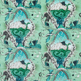 CLARKE AND CLARKE - HIGHLANDIA VELVET- SAGE - Fabric by the Yard