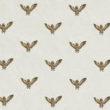 CLARKE AND CLARKE - OWL OF ATHENA- GOLD EMBROIDERY - Fabric by the Yard