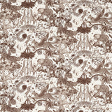 CLARKE AND CLARKE - PARADISE LOST- SEPIA - Fabric by the Yard