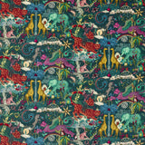 CLARKE AND CLARKE - PARADISE LOST VELVET- TEAL - Fabric by the Yard
