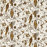 CLARKE AND CLARKE - QUETZAL- GOLD - Fabric by the Yard