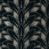 Maxwell - ASTORIA FLOCK (WP) - JET - Wallcovering by the 11 Yard Roll
