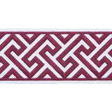 MELROSE EMB TAPE - CLARET - Mag Fabrics - Trim By The Yard