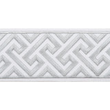 MELROSE EMB TAPE - SILVER - Mag Fabrics - Trim By The Yard