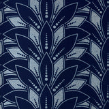 Maxwell - ASTORIA FLOCK (WP) - MIDNIGHT - Wallcovering by the 11 Yard Roll
