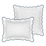 Laura Park - 20 x 26 Scalloped Shams - Navy