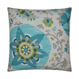 Outdoor Silsila Pillow - Turquoise - DV Kap