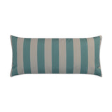 Outdoor Cafe Stripe Lumbar Pillow - Aqua - DV Kap