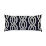Outdoor Sea Shore Lumbar Pillow - Navy - DV Kap