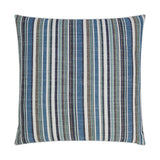 Outdoor Fancy Stripe Pillow - Navy - DV Kap