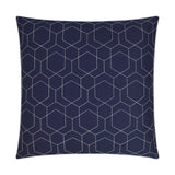 Outdoor Hex Quilt Pillow - Navy - DV Kap