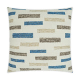 Outdoor Blockweave Pillow - Blue - DV Kap