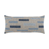 Outdoor Blockweave Lumbar Pillow - Indigo - DV Kap