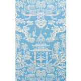 BRUNSCHWIG & FILS - LHASA PAPER- AQUA - Wallcovering by the Roll