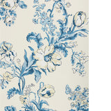 BRUNSCHWIG & FILS - MAINTENON- BLUE - Wallcovering by the Roll