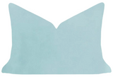 Laura Park Velvet Pillows - 14" x 20" - Spa Blue