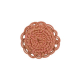 BRUNSCHWIG & FILS - COEUR ROSETTE- CORAL - Fabric by the Piece