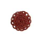 BRUNSCHWIG & FILS - COEUR ROSETTE- BRICK - Fabric by the Piece