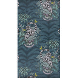 CLARKE AND CLARKE - LEMUR- NAVY - Wallcovering by the Roll