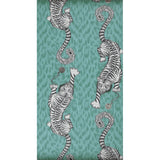 CLARKE AND CLARKE - TIGRIS- TEAL - Wallcovering by the Roll