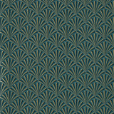 CLARKE AND CLARKE - CHRYSLER- TEAL WP - Wallcovering by the Roll