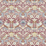 CLARKE AND CLARKE - STRAWBERRY THIEF- PLUM WP - Wallcovering by the Roll