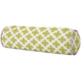 Laura Park 36" Round Bolster Pillow - For Queen/Full Beds - Brushstroke Citrine