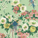 Maxwell - FLORAL SERENADE (WP) - VERDE - Wallcovering by the 11 Yard Roll