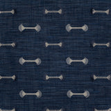 Barbell - # 122 cobalt- Maxwell Fabric By The Yard