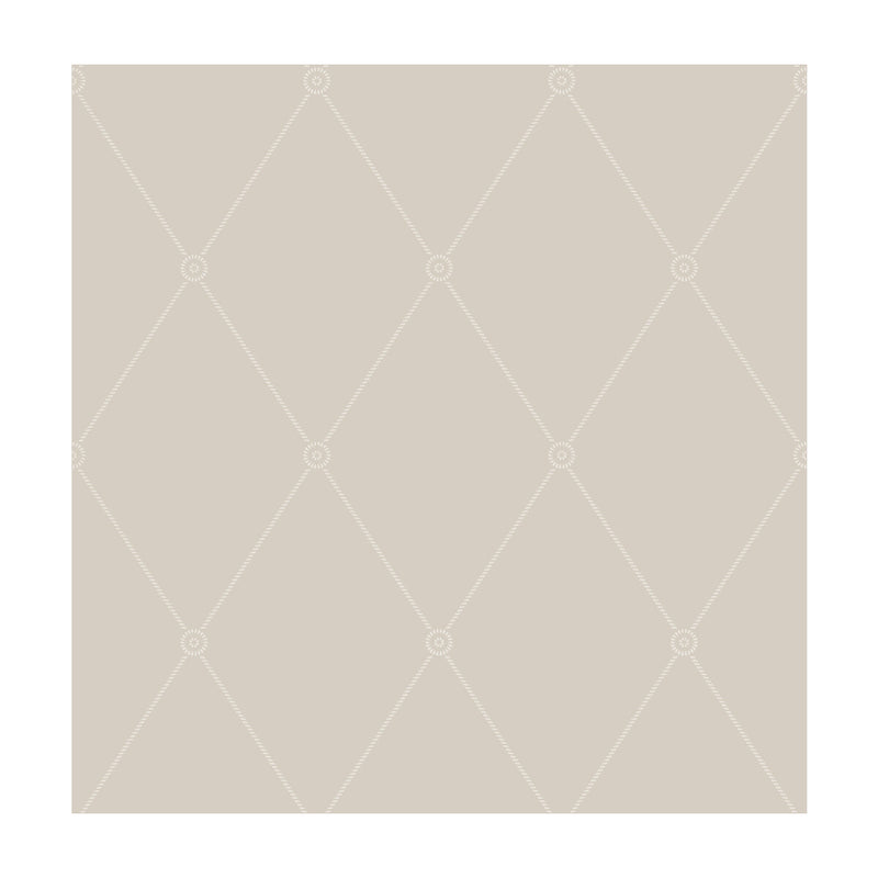 COLE & SON - LARGE GEORGIAN ROPE TRELLIS- PUTTY - Wallcovering by the Roll PUTTY