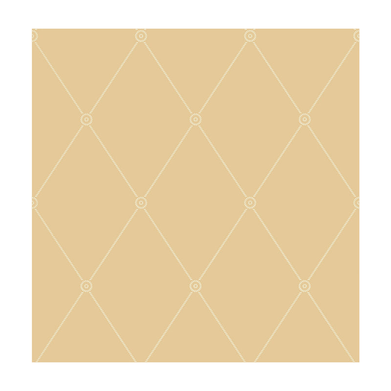 COLE & SON - LARGE GEORGIAN ROPE TRELLIS- YELLOW - Wallcovering by the Roll YELLOW