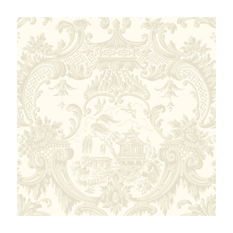 COLE & SON - CHIPPENDALE CHINA- IVORY - Wallcovering by the Roll IVORY