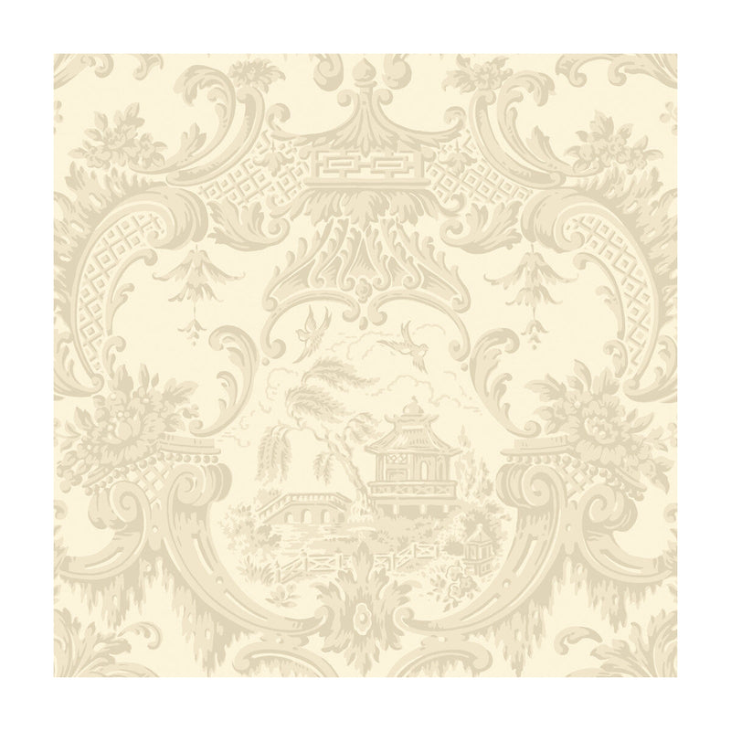 COLE & SON - CHIPPENDALE CHINA- STONE - Wallcovering by the Roll STONE