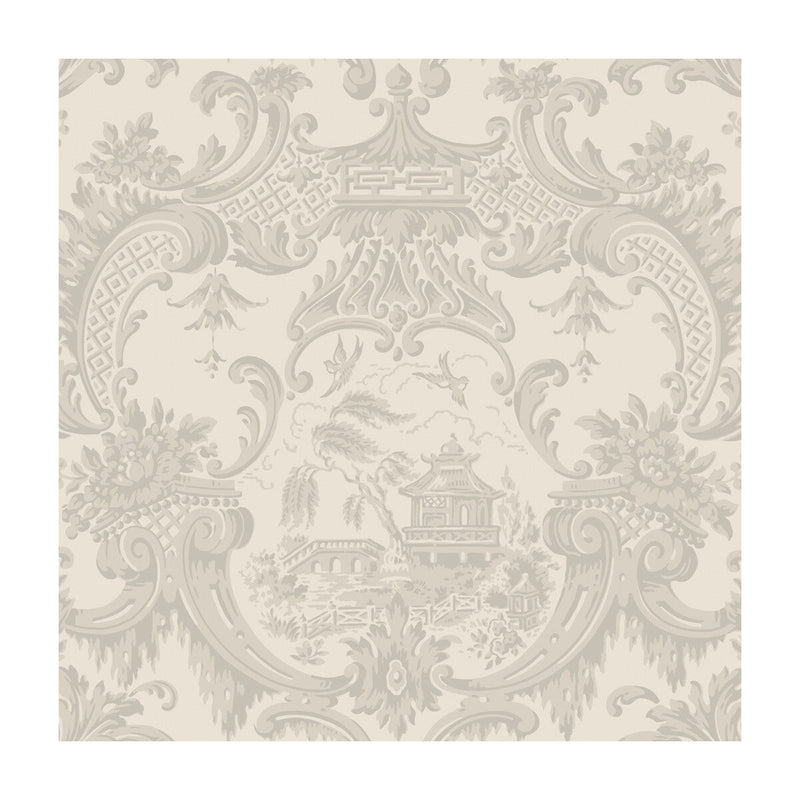 COLE & SON - CHIPPENDALE CHINA- LINEN - Wallcovering by the Roll LINEN