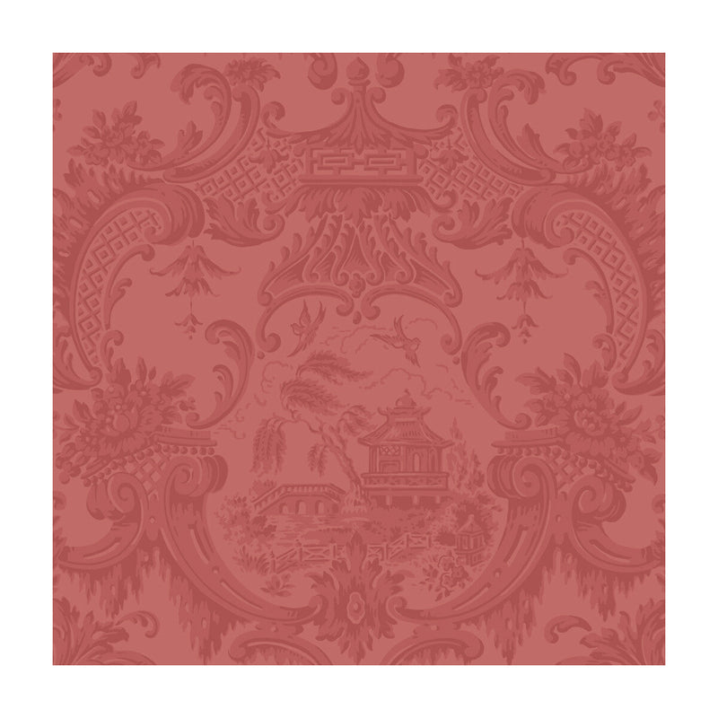 COLE & SON - CHIPPENDALE CHINA- RED - Wallcovering by the Roll RED