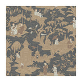 COLE & SON - CHINESE TOILE- CHARCOAL - Wallcovering by the Roll