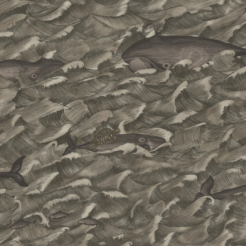 COLE & SON - MELVILLE MT- CHARCOAL - Wallcovering by the Roll CHARCOAL