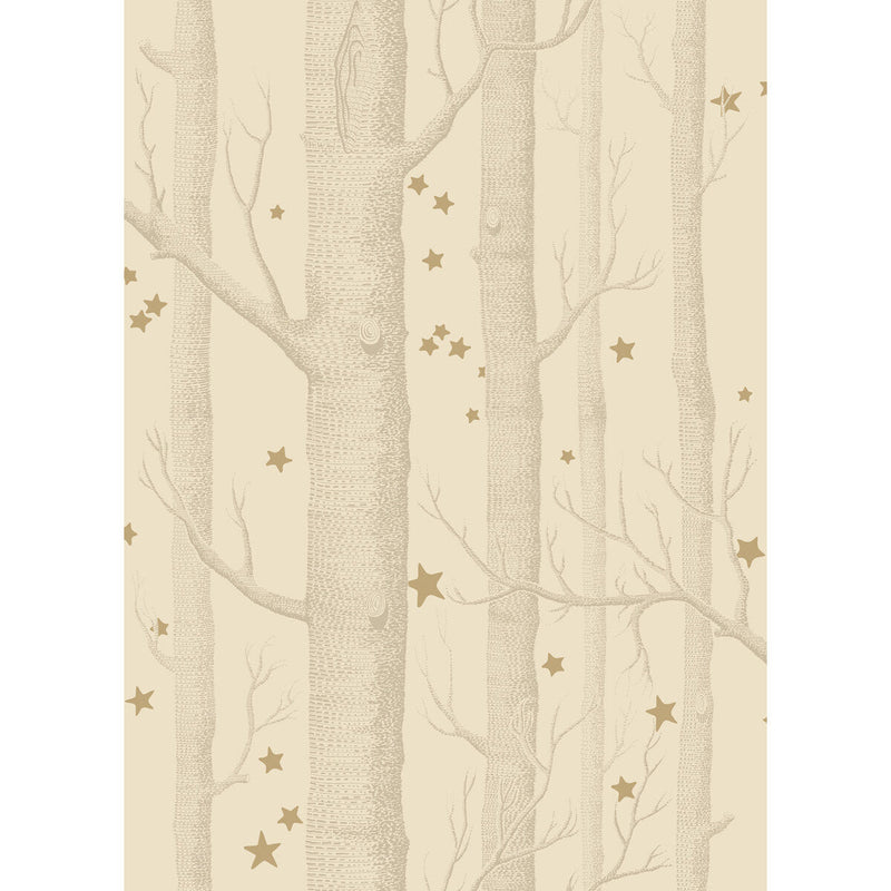 COLE & SON - WOODS & STARS- BUFF/GOLD - Wallcovering by the Roll BUFF/GOLD