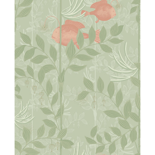 COLE & SON - NAUTILUS- SOFT GREEN - Wallcovering by the Roll SOFT GREEN