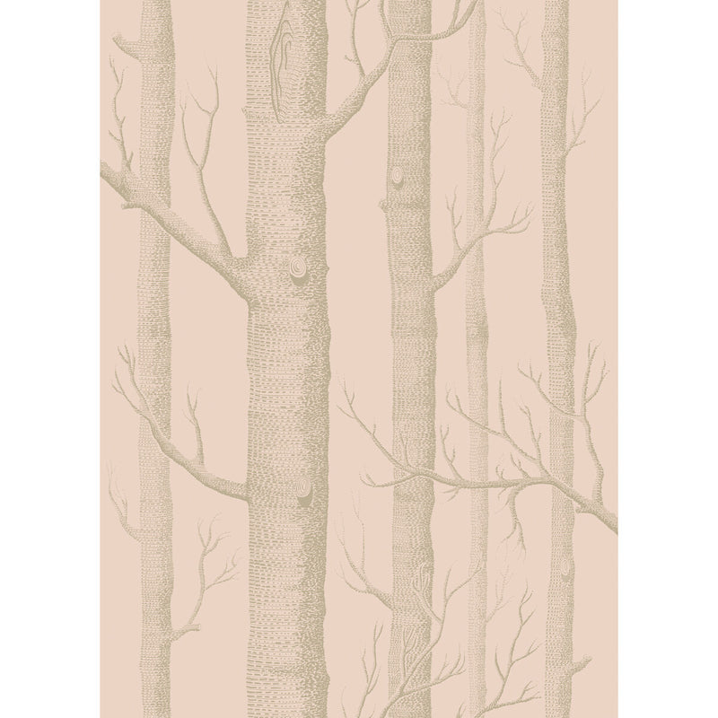 COLE & SON - WOODS- PINK/GILVER - Wallcovering by the Roll PINK/GILVER